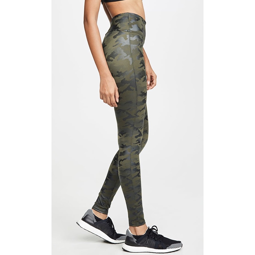 Spanx Faux Leather Green Camo Leggings - Picture 6 of 8